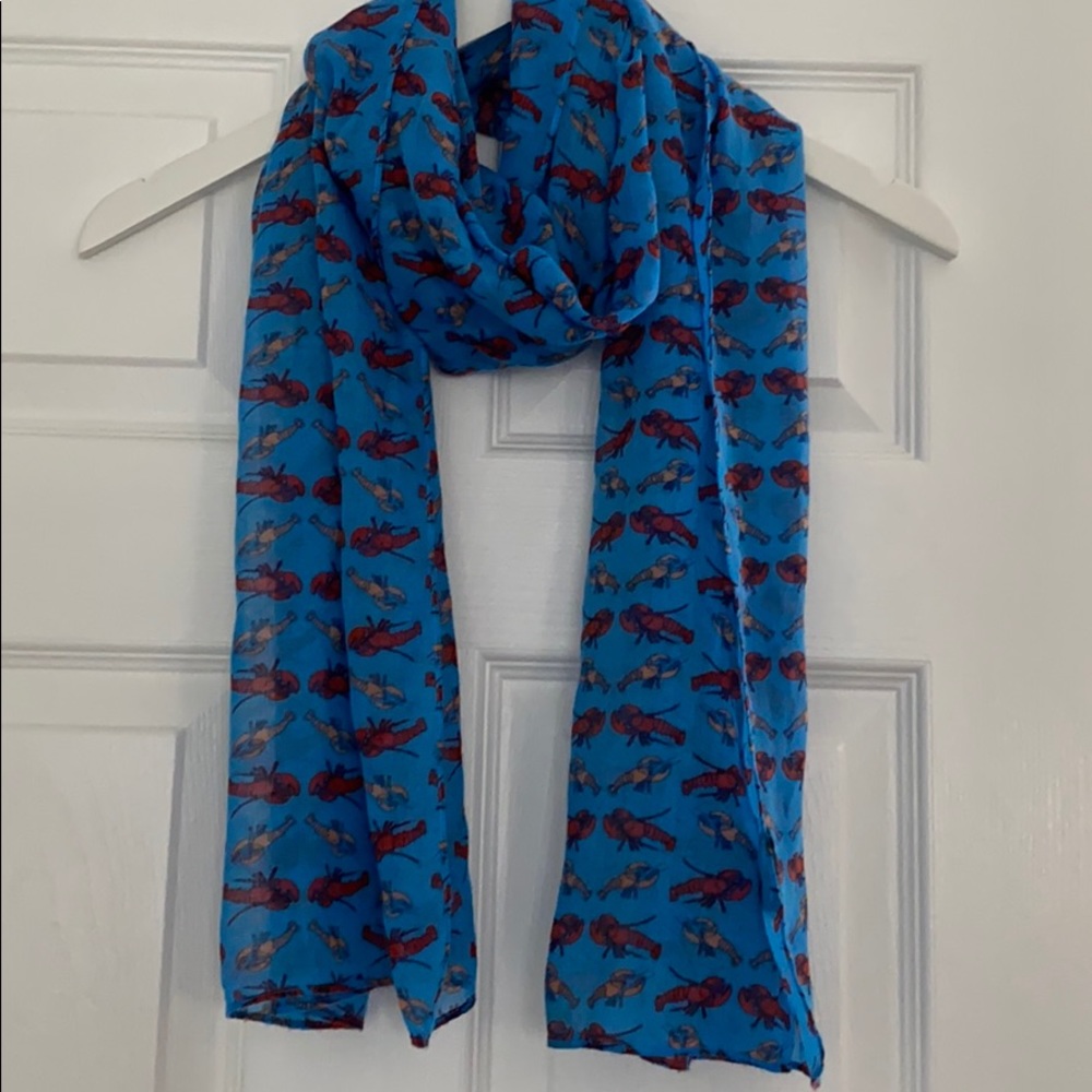 JCrew lobster print scarf 🦞